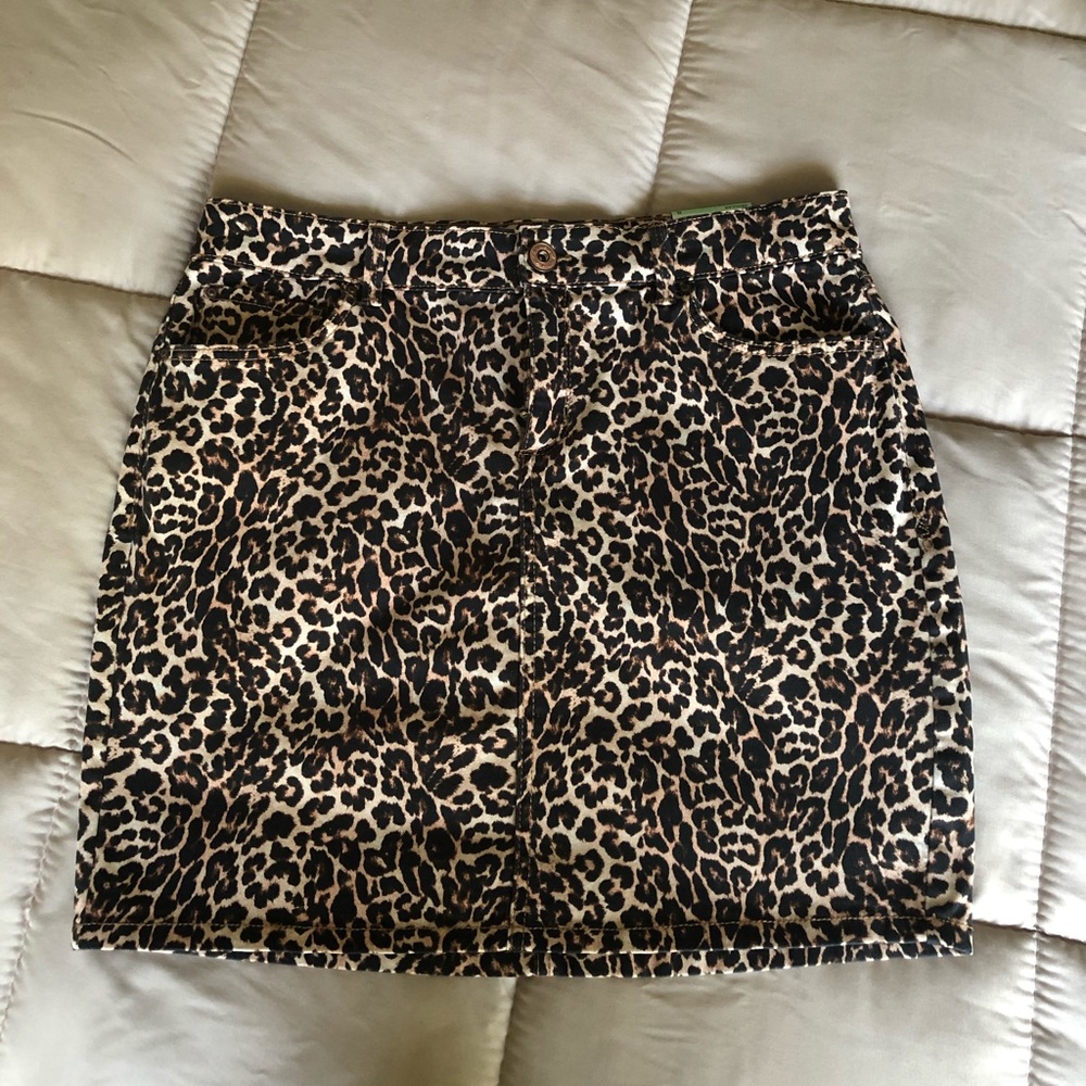 INC Leopard Print Skirt NWT